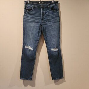 KUT FROM THE KLOTH Juliet slouchy distressed boyfriend jeans medium wash Size 12